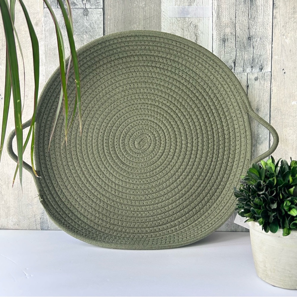 🌴Target Green Round Rope Tray |Sold Separately